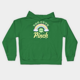 Saint Patricks Day Rainbow Lucky Clover Kids Hoodie